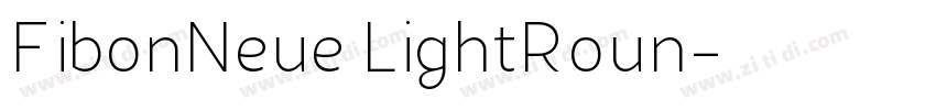 FibonNeue LightRoun字体转换